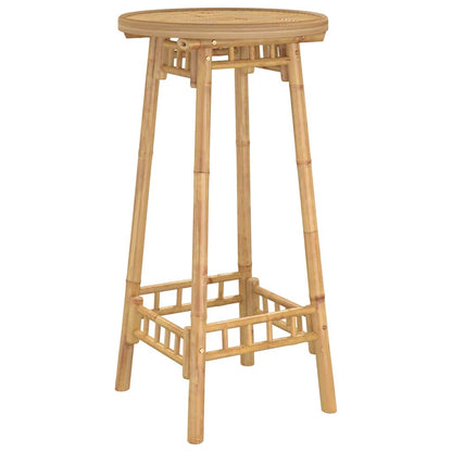 Outdoor Bar Table Round Ø55x100 cm Bamboo