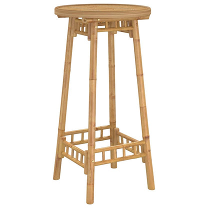 3 Piece Outdoor Bar Set Foldable Bamboo
