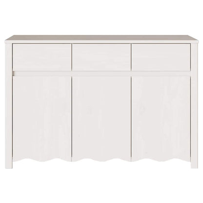 Sideboard Drammen White 114 x 43 x 75.5 cm Solid Pine wood