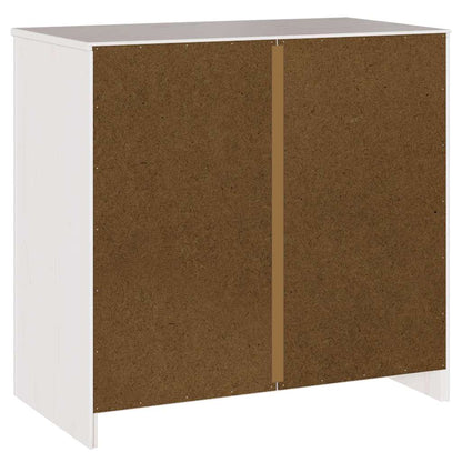 Sideboard Drammen White 79 x 43 x 75.5 cm Solid Pine wood