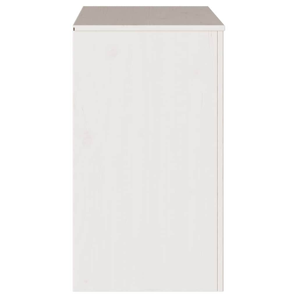 Sideboard Drammen White 79 x 43 x 75.5 cm Solid Pine wood