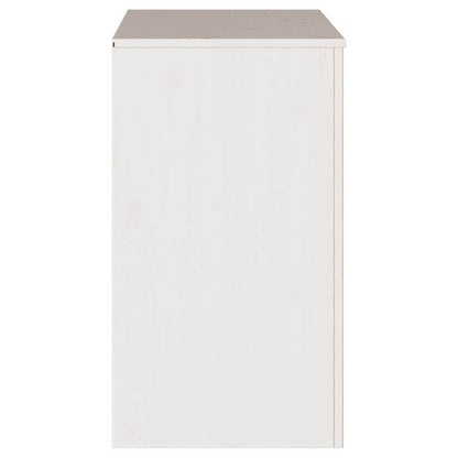 Sideboard Drammen White 79 x 43 x 75.5 cm Solid Pine wood