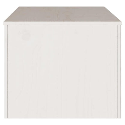 Coffee Table Drammen White 99 x 55 x 45 cm Solid Pine Wood