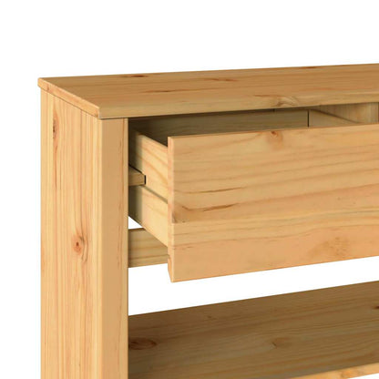 Console Table Drammen Oak 89.5 x 37 x 73 cm Solid Pine Wood