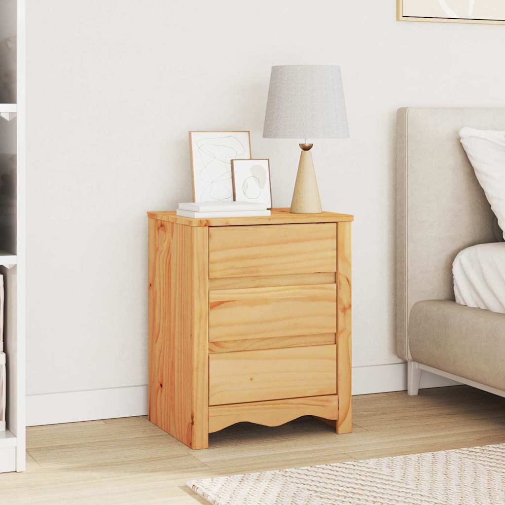 Coffee Table Drammen Oak 45 x 35 x 56 cm Solid Pine Wood