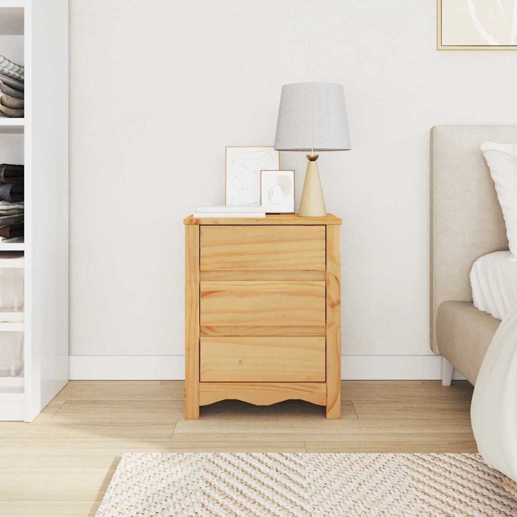 Coffee Table Drammen Oak 45 x 35 x 56 cm Solid Pine Wood