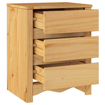 Coffee Table Drammen Oak 45 x 35 x 56 cm Solid Pine Wood