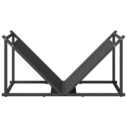 Firewood Rack Black 70x43x34.5 cm Cold-rolled steel