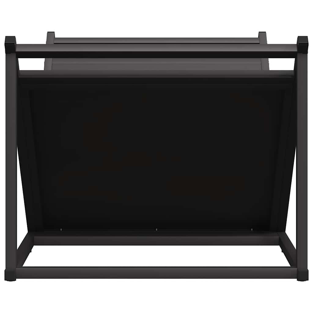 Firewood Rack Black 70x43x34.5 cm Cold-rolled steel