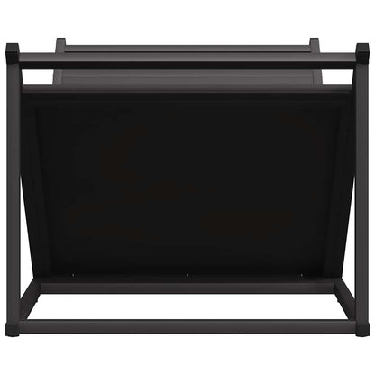 Firewood Rack Black 70x43x34.5 cm Cold-rolled steel