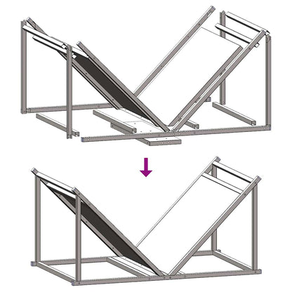 Firewood Rack White 70x43x34.5 cm Cold-rolled steel