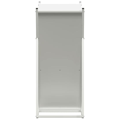 Firewood Rack White 69.5x35x81 cm Cold-rolled steel