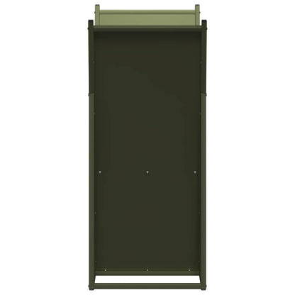 Firewood Rack Olive Green 69.5x35x81 cm Cold-rolled steel