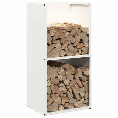 Firewood Rack White 40x30x80 cm Cold-rolled steel