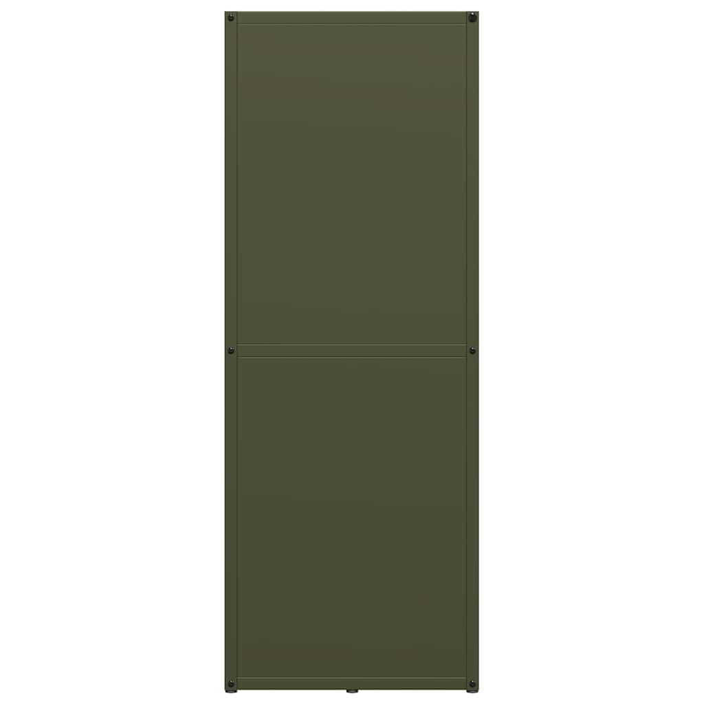 Firewood Rack Olive Green 40x30x80 cm Cold-rolled steel