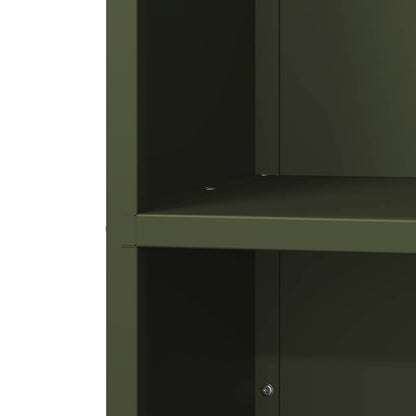 Firewood Rack Olive Green 40x30x80 cm Cold-rolled steel