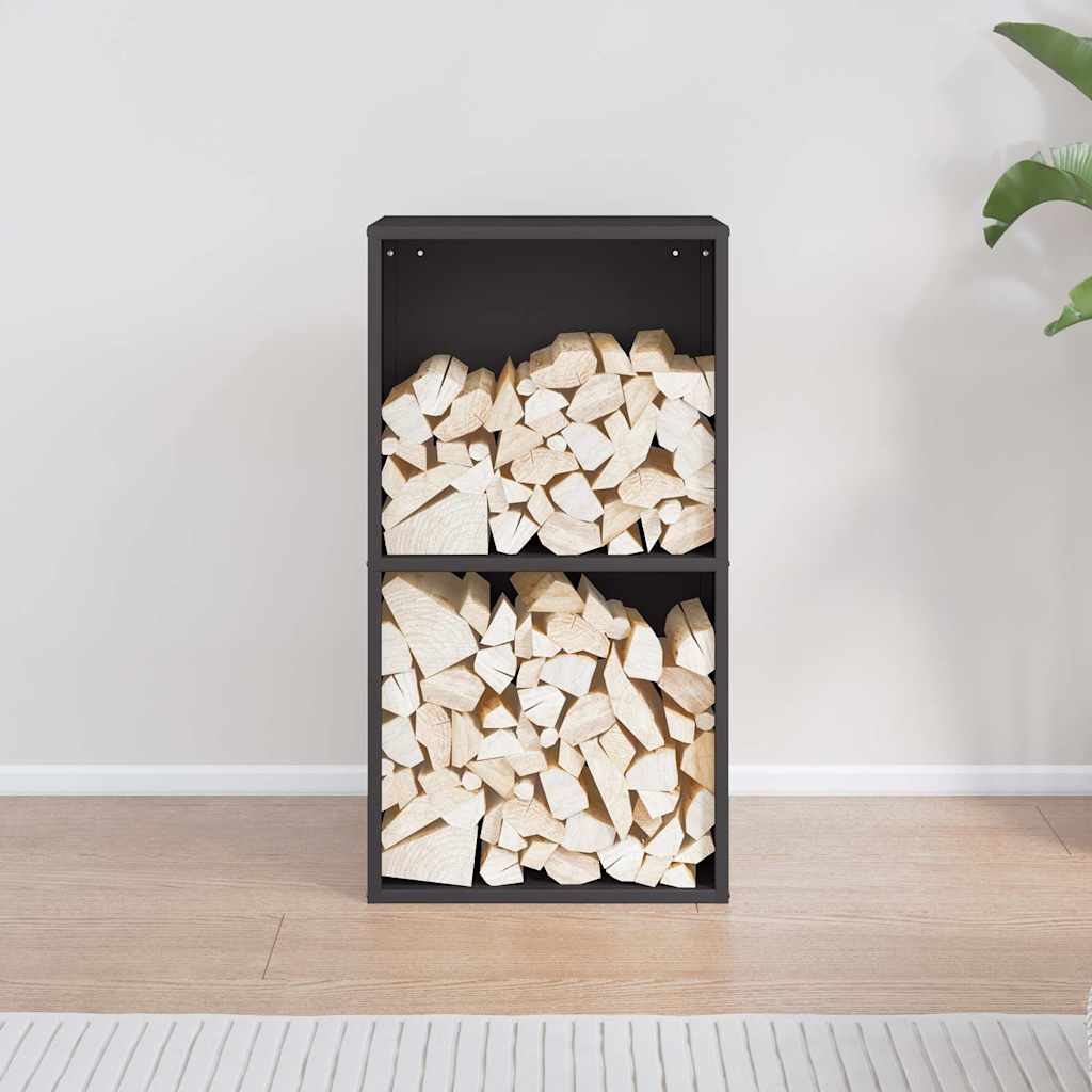 Firewood Rack Black 40x30x75 cm Cold-rolled steel