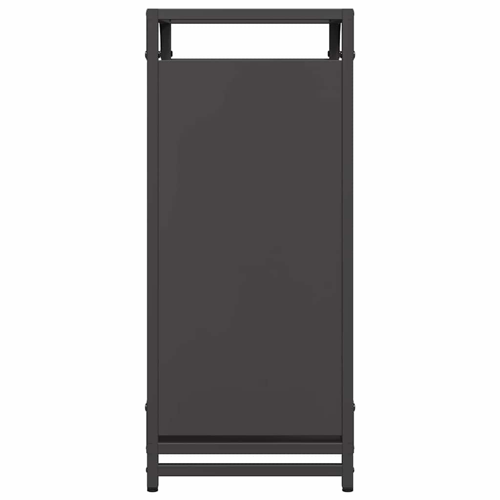 Firewood Rack Black 44x28x65 cm Cold-rolled steel