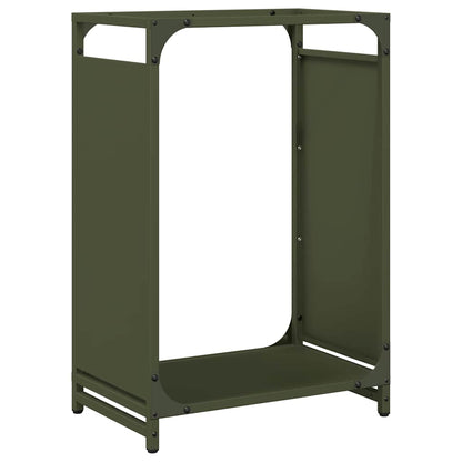 Firewood Rack Olive Green 44x28x65 cm Cold-rolled steel