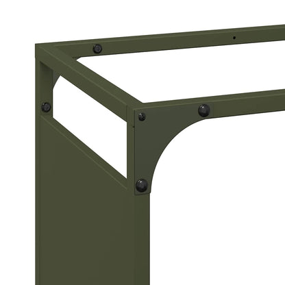 Firewood Rack Olive Green 44x28x65 cm Cold-rolled steel