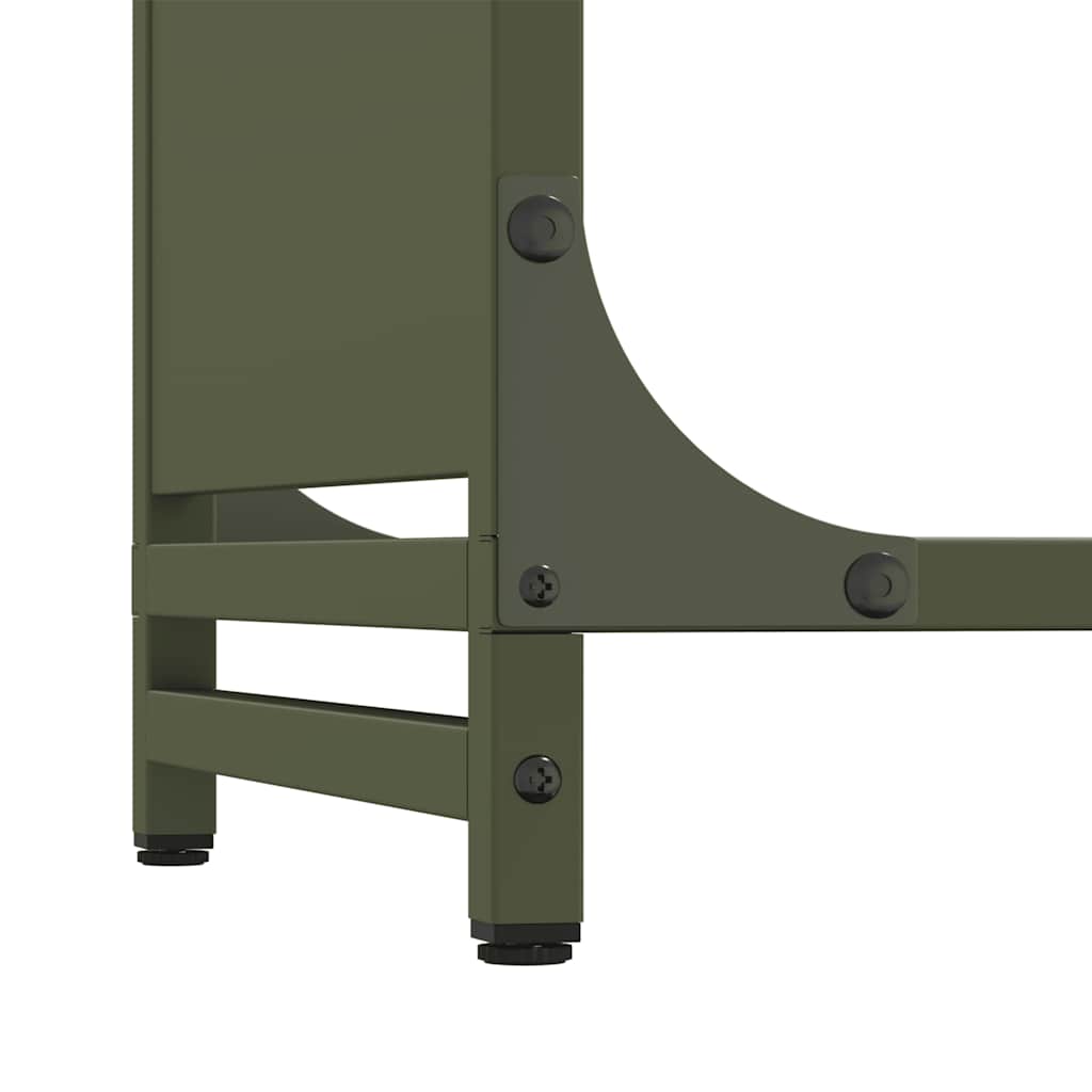 Firewood Rack Olive Green 44x28x65 cm Cold-rolled steel
