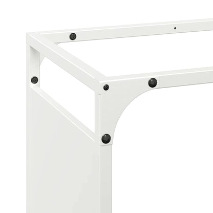Firewood Rack White 60x28x65 cm Cold-rolled steel