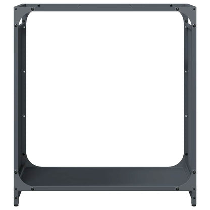 Firewood Rack Anthracite 60x28x65 cm Cold-rolled steel