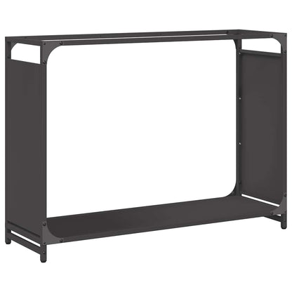 Firewood Rack Black 90x28x65 cm Cold-rolled steel