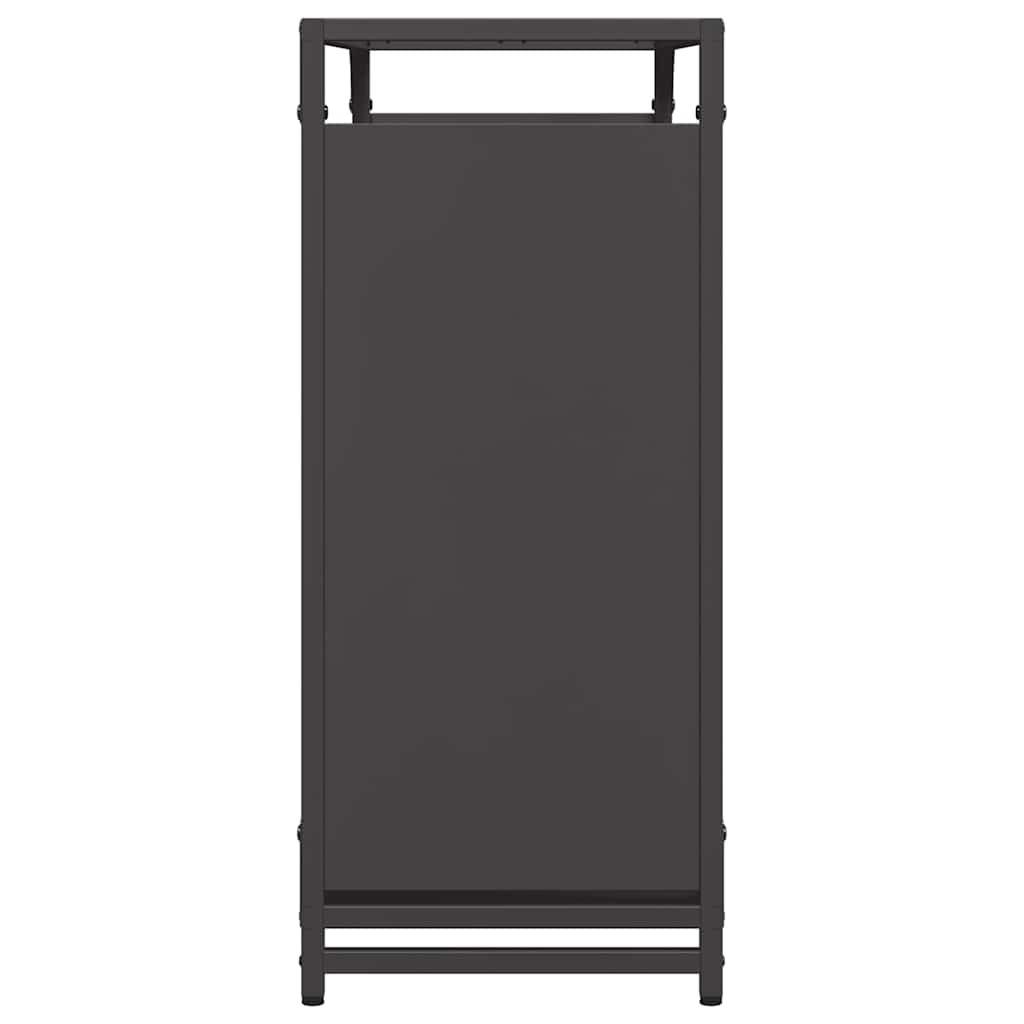 Firewood Rack Black 90x28x65 cm Cold-rolled steel