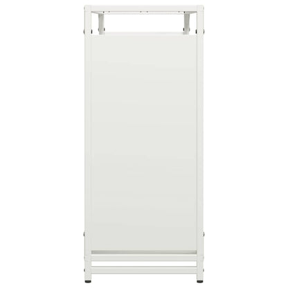Firewood Rack White 90x28x65 cm Cold-rolled steel