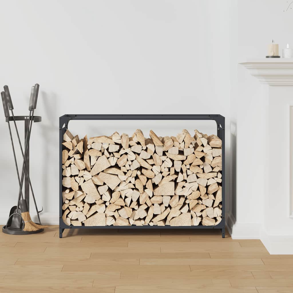Firewood Rack Anthracite 90x28x65 cm Cold-rolled steel