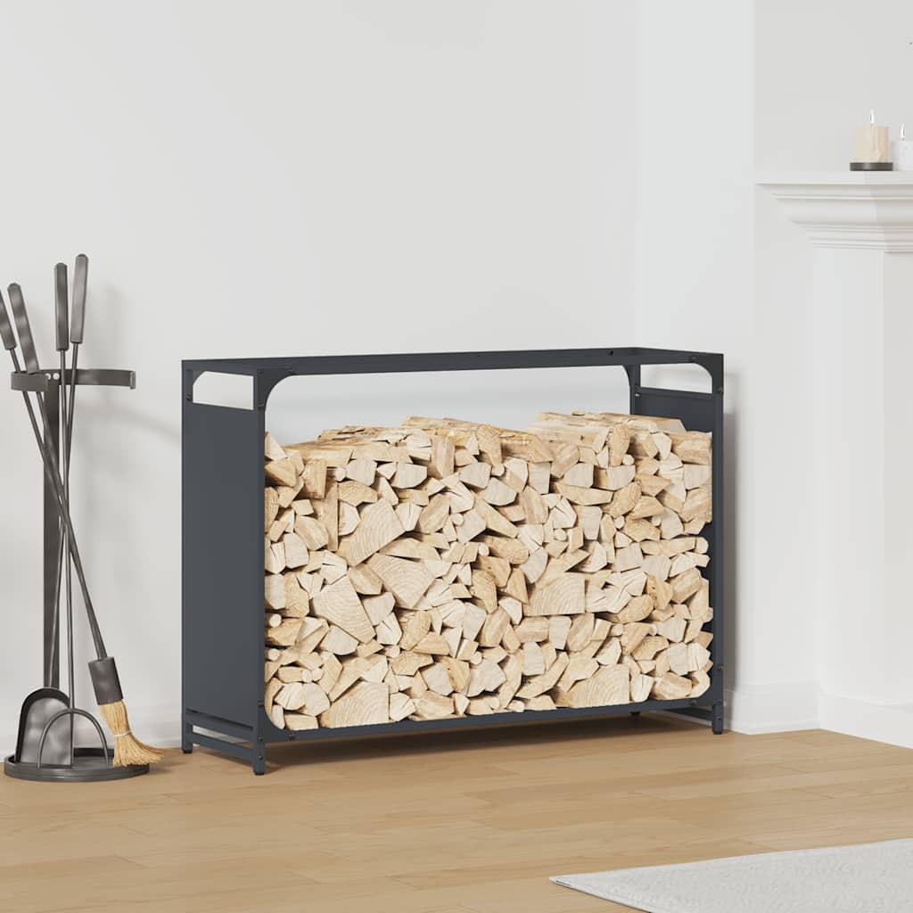 Firewood Rack Anthracite 90x28x65 cm Cold-rolled steel
