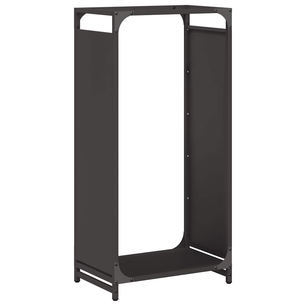 Firewood Rack Black 44x28x90 cm Cold-rolled steel