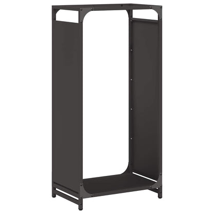 Firewood Rack Black 44x28x90 cm Cold-rolled steel