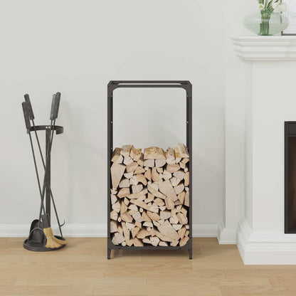 Firewood Rack Black 44x28x90 cm Cold-rolled steel