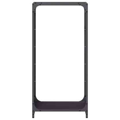 Firewood Rack Black 44x28x90 cm Cold-rolled steel