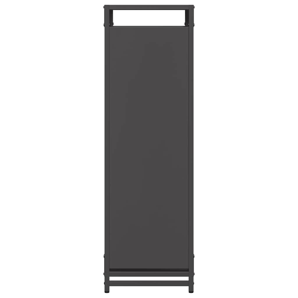 Firewood Rack Black 44x28x90 cm Cold-rolled steel