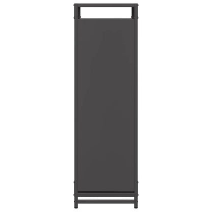 Firewood Rack Black 44x28x90 cm Cold-rolled steel