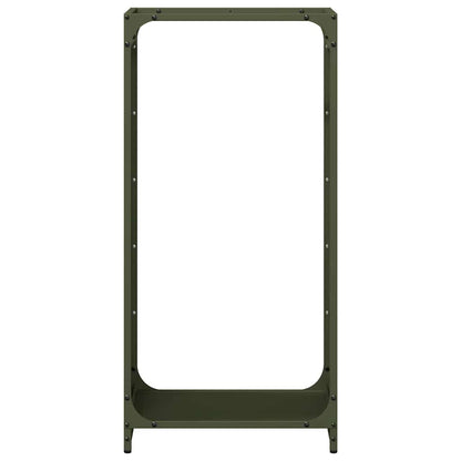 Firewood Rack Olive Green 44x28x90 cm Cold-rolled steel