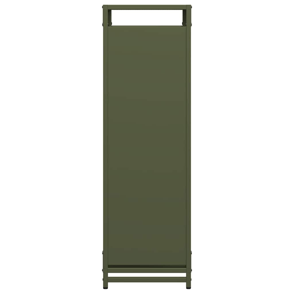 Firewood Rack Olive Green 44x28x90 cm Cold-rolled steel