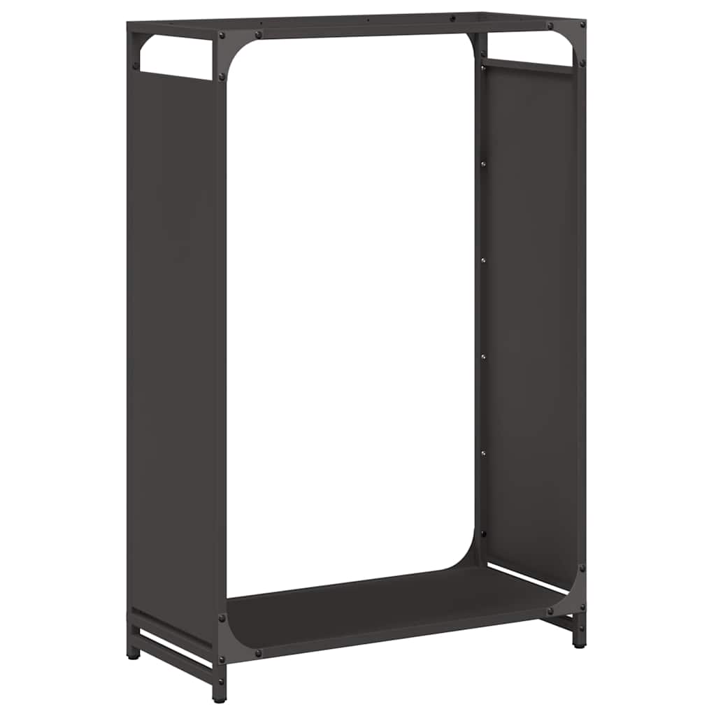 Firewood Rack Black 60x28x90 cm Cold-rolled steel