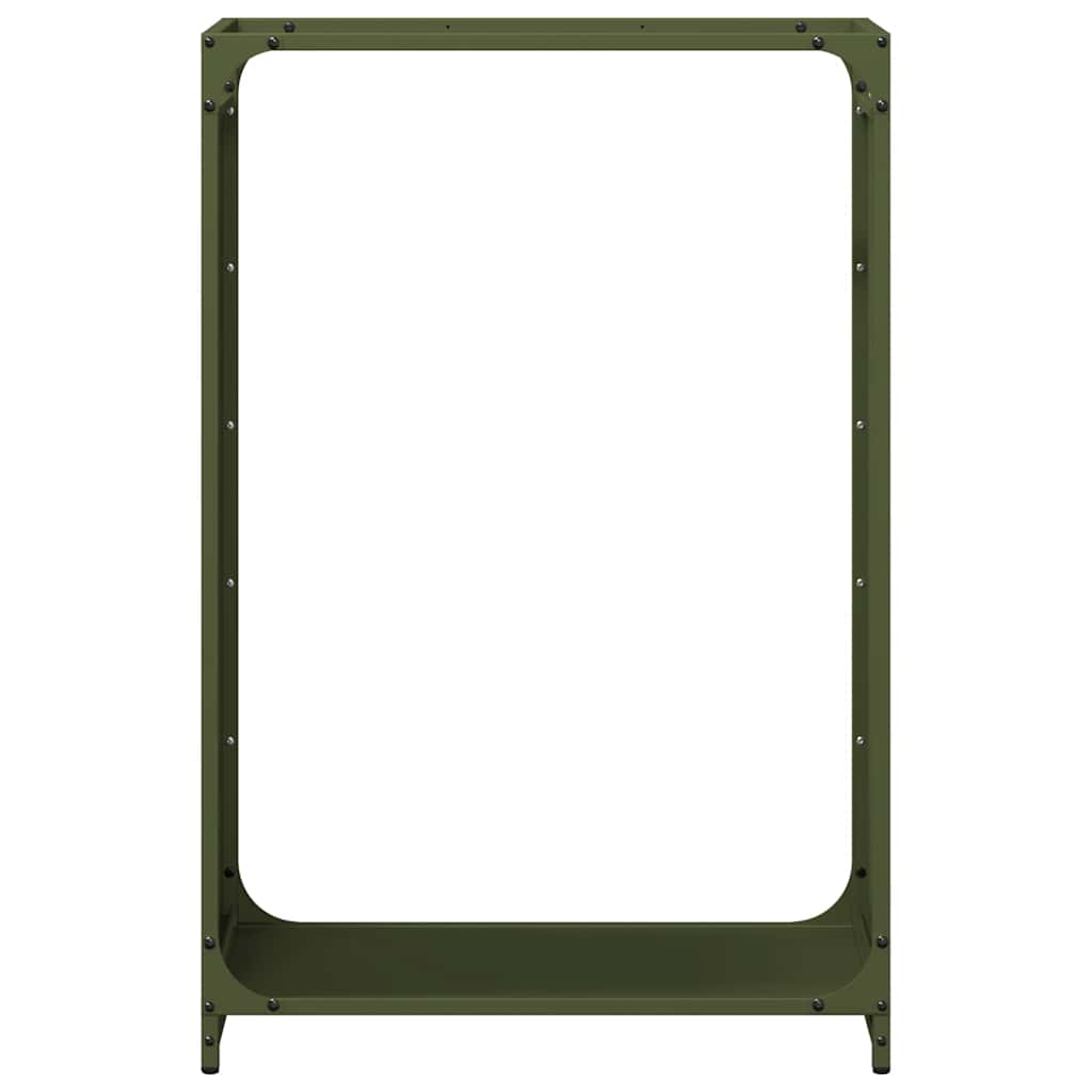 Firewood Rack Olive Green 60x28x90 cm Cold-rolled steel