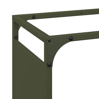 Firewood Rack Olive Green 60x28x90 cm Cold-rolled steel
