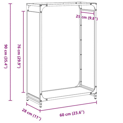 Firewood Rack Olive Green 60x28x90 cm Cold-rolled steel