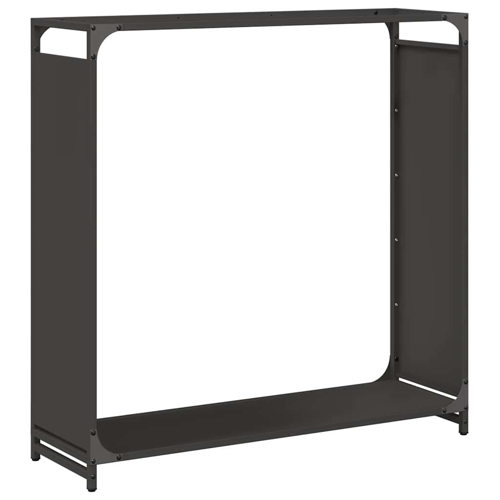 Firewood Rack Black 90x28x90 cm Cold-rolled steel