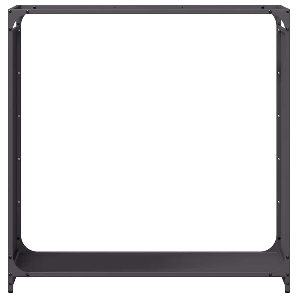 Firewood Rack Black 90x28x90 cm Cold-rolled steel