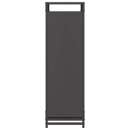 Firewood Rack Black 90x28x90 cm Cold-rolled steel