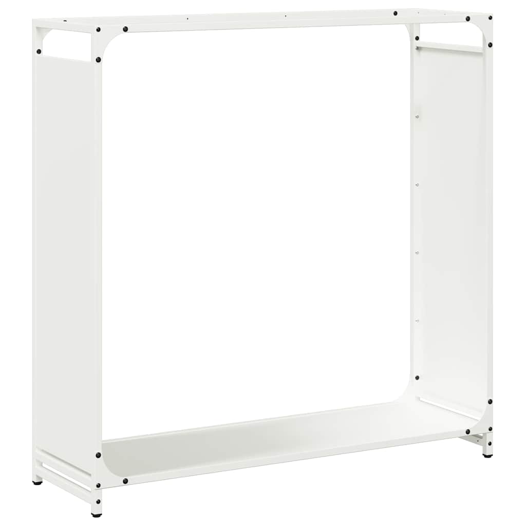 Firewood Rack White 90x28x90 cm Cold-rolled steel