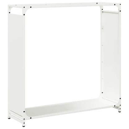 Firewood Rack White 90x28x90 cm Cold-rolled steel