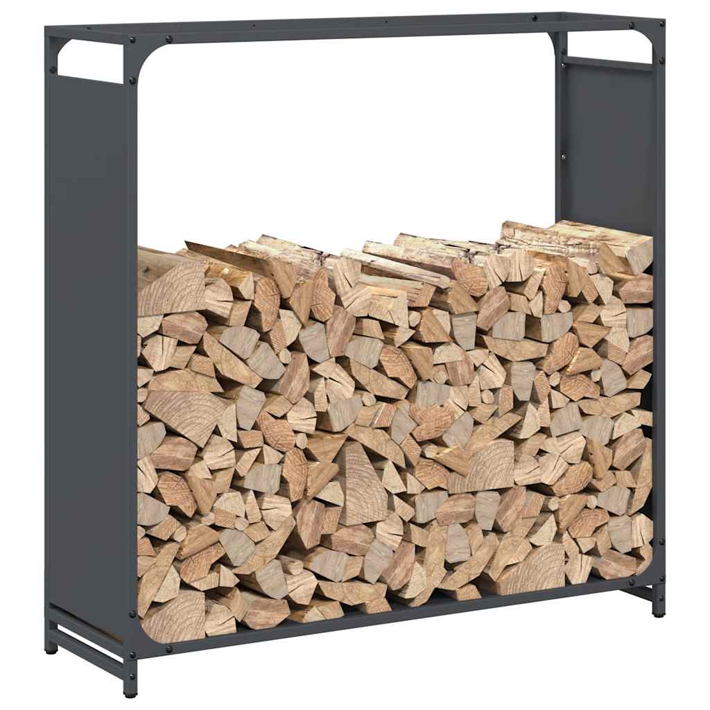Firewood Rack Anthracite 90x28x90 cm Cold-rolled steel